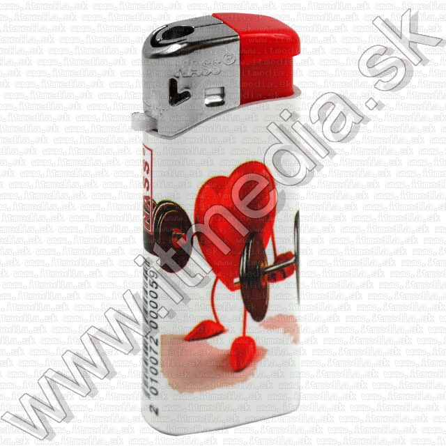 Image of NASS Electronic MINI cigarette lighter *Heart* (IT7343)