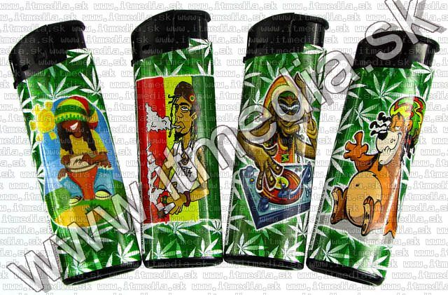 Image of Cigarette Lighter Ganja with Face *MIX* (IT5865)
