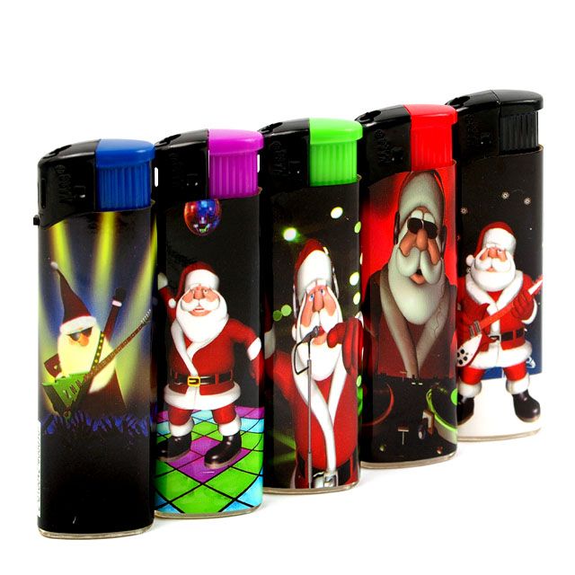 Image of Cigarette Lighter Christmas Rock *MIX* (IT7310)