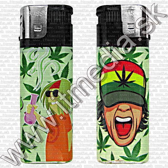 Image of NASS Electronic XXL cigarette lighter *Ganja* (IT7224)