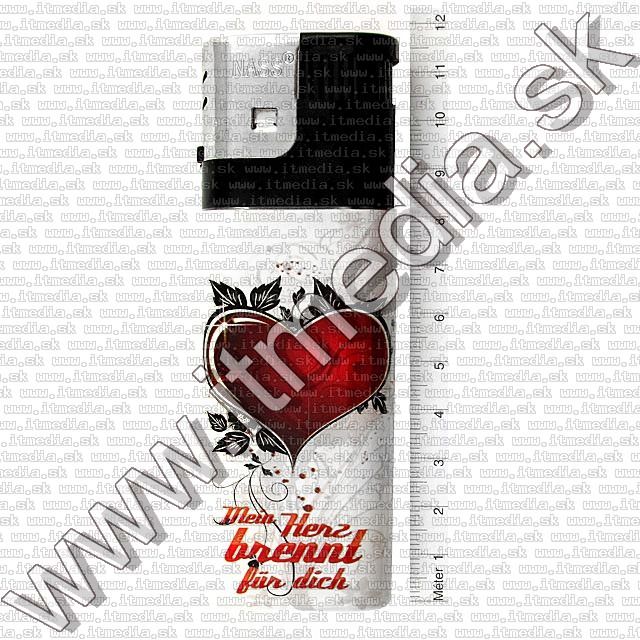 Image of NASS Electronic XXL cigarette lighter *Heart* (IT7109)