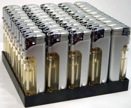 Image of TOM Electronic cigarette lighter +White LED 50-set (IT3966)