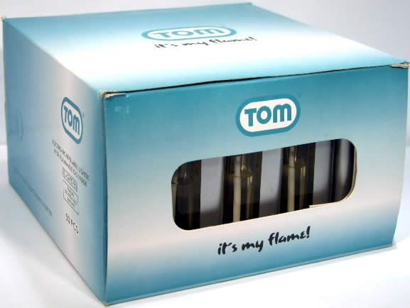 Image of TOM Electronic cigarette lighter +White LED 50-set (IT3966)
