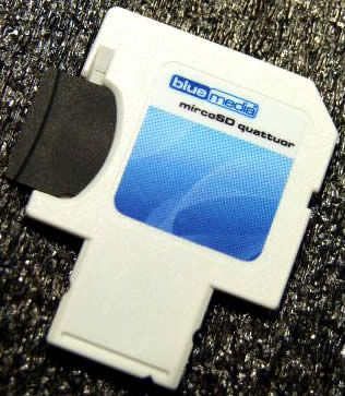 Image of BlueMedia 4-in-1 MemoryCard microSD-USB 1GB INFO! (IT3390)