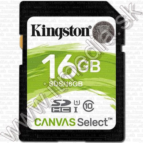 Kingston Canvas Select SD-HC card 16GB UHS-I U1 Class10 (SDS) (IT13475) Image of Kingston Canvas Select SD-HC card 16GB UHS-I U1 Class10 (SDS) (IT13475)