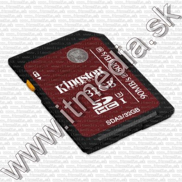 Kingston SD-HC card 32GB UHS-I U3 Class10 (SDA3) (IT11464) Image of Kingston SD-HC card 32GB UHS-I U3 Class10 (SDA3) (IT11464)