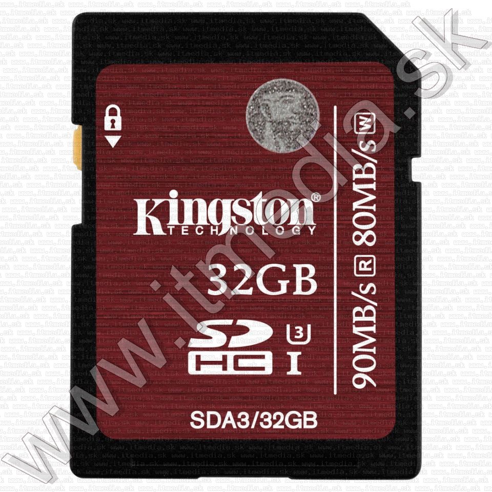 Image of Kingston SD-HC card 32GB UHS-I U3 Class10 (SDA3) (IT11464)