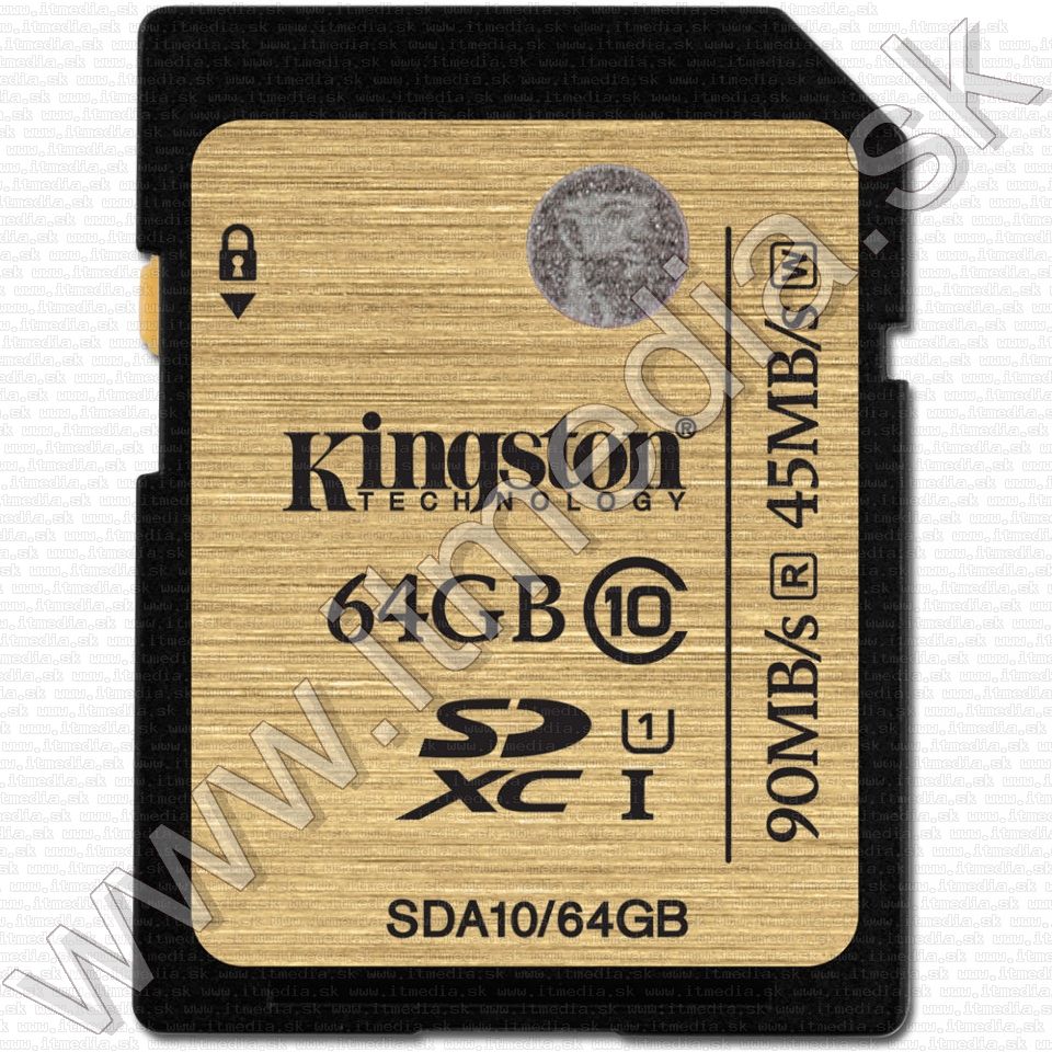 Image of Kingston SD-XC card 64GB UHS-I U1 GOLD Class10 (SDA10) 90/45 (IT11459)