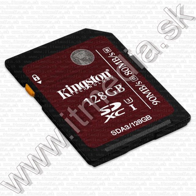 Image of Kingston SD-XC card 128GB UHS-I U3 Class10 (SDA3) (IT11466)
