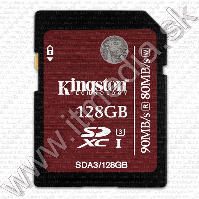 Image of Kingston SD-XC card 128GB UHS-I U3 Class10 (SDA3) (IT11466)