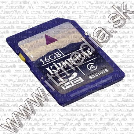 Image of Kingston SD-HC card, 16GB info! Class4 (IT7276)