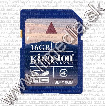 Image of Kingston SD-HC card, 16GB info! Class4 (IT7276)
