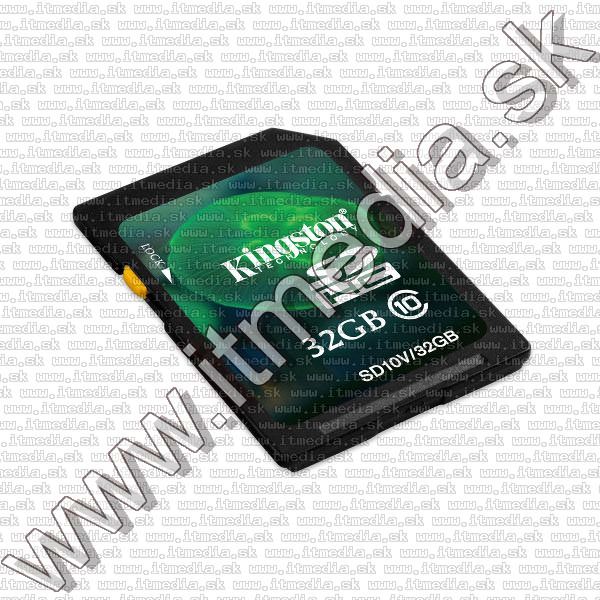 Image of Kingston Secure Digital (SD-HC) card, 32GB info! Class10 (IT8588)