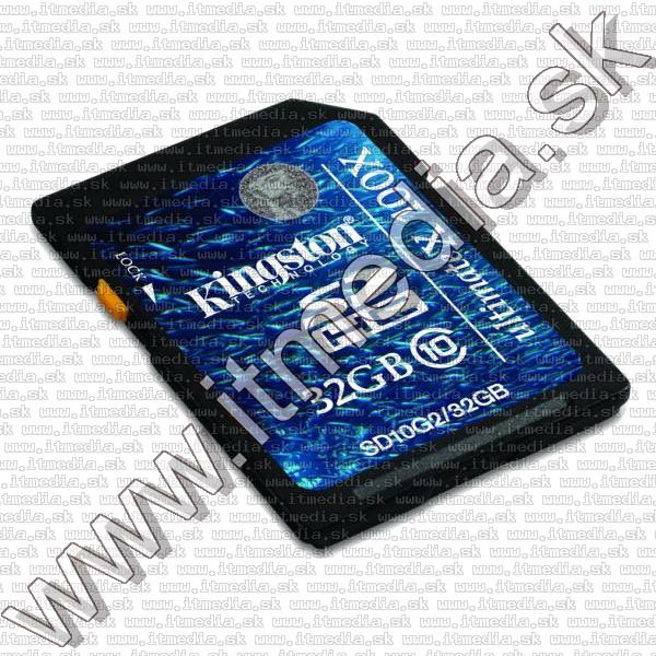 Image of Kingston Secure Digital (SD-HC) card, 32GB info! Class10 G2 (IT8750)