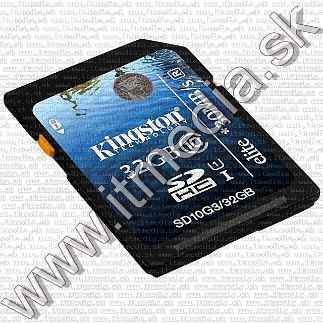 Image of Kingston Secure Digital (SD-HC) card, 32GB info! Class10 G3 (IT8870)
