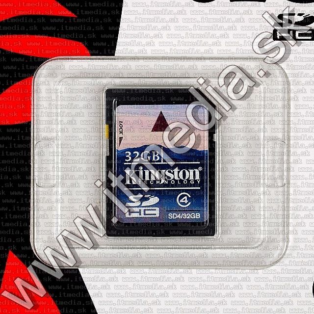 Image of Kingston SD-HC card, 32GB info! Class4 (IT7403)