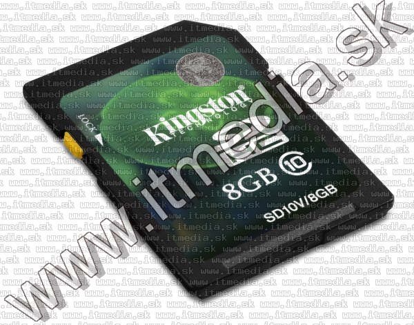 Image of Kingston SD-HC card, 8GB info! Class10 (IT7404)