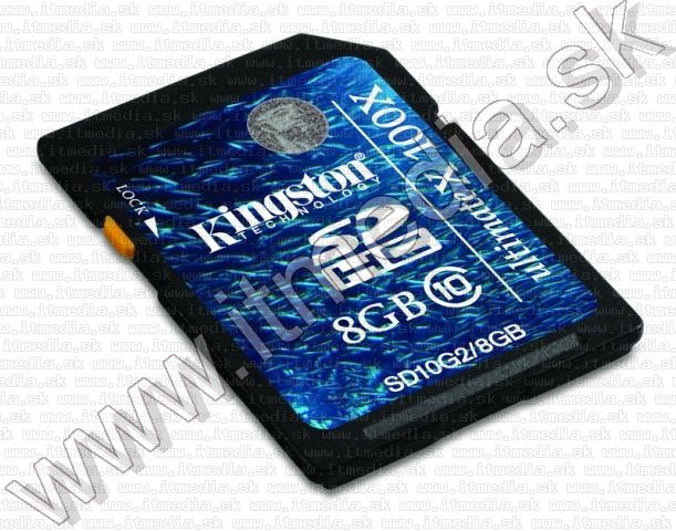 Image of Kingston Secure Digital (SD-HC) card, 8GB info! Class10 G2 (IT8590)