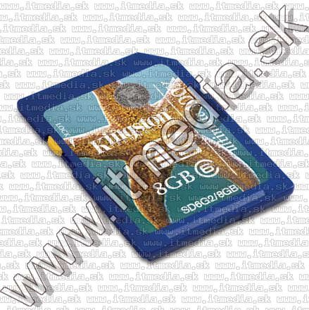Image of Kingston Secure Digital (SD-HC) card, 8GB info! Class6 (IT5961)
