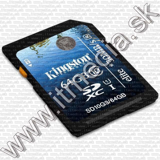 Image of Kingston SD-XC kártya 64GB info! Class10 G3 ELITE (UHS-I) (IT9414)