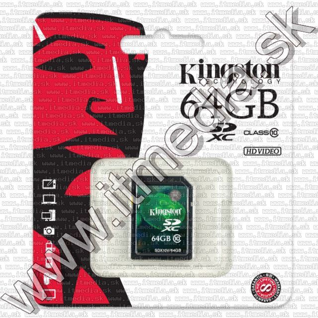 Image of Kingston SD-XC kártya 64GB UHS-I U1 info! Class10 Value (IT9719)