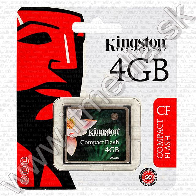 Image of Kingston Compact Flash (CF) card 4GB (IT7406)