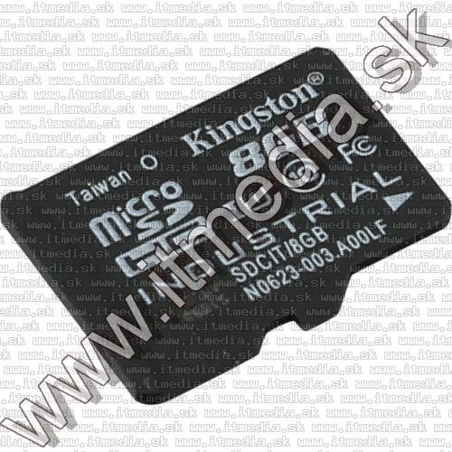 Image of Kingston microSD-HC kártya 8GB UHS-I U1 Industrial SDCIT/8GB (90/45 MBps) (IT14059)