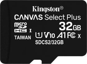 Image of Kingston microSD-HC 32GB Class10 UHS-I U1 A1 (100R/10W) Canvas Select Plus (IT14661)