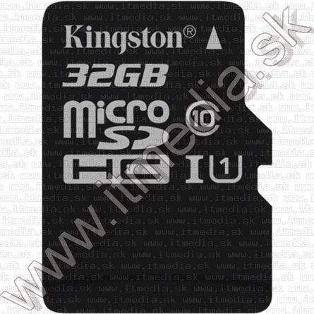 Kingston microSD-HC kártya 32GB UHS-I U1 Class10 adapter nélkül! (45/10 MBps) (IT11558) Image of Kingston microSD-HC kártya 32GB UHS-I U1 Class10 adapter nélkül! (45/10 MBps) (IT11558)