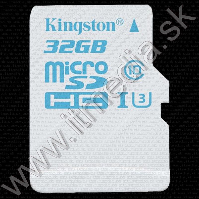 Image of Kingston microSD-HC kártya 32GB UHS-I U3 Action Camera Class10 SDCAC/32GB + adapter (90/45 MBps) (IT12082)