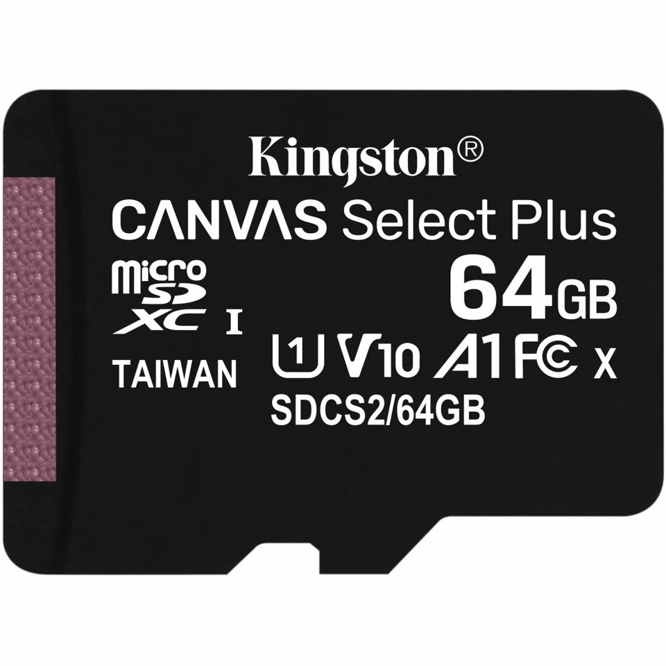 Image of Kingston microSD-XC 64GB Class10 UHS-I U1 A1 (100R/10W) Canvas Select Plus (IT14736)