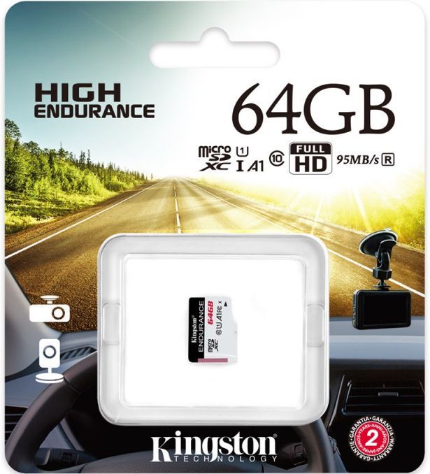 Image of Kingston microSD-XC card 64GB class10 *High Endurance* [95R35W] INFO! SDCE/64GB (IT14044)