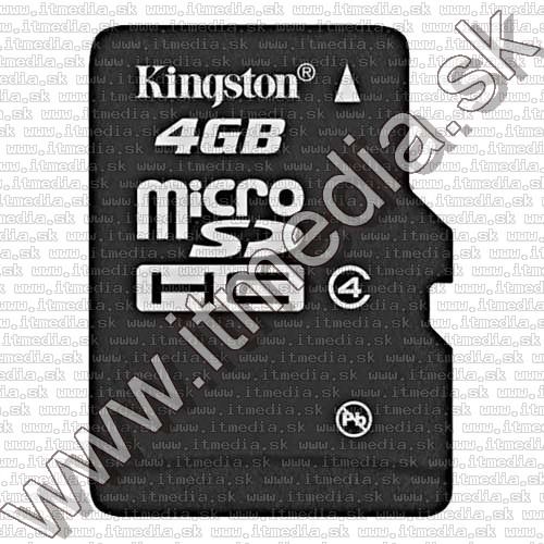 Image of Kingston microSD-HC kártya 4GB Class4 adapter nélkül! (IT7900)