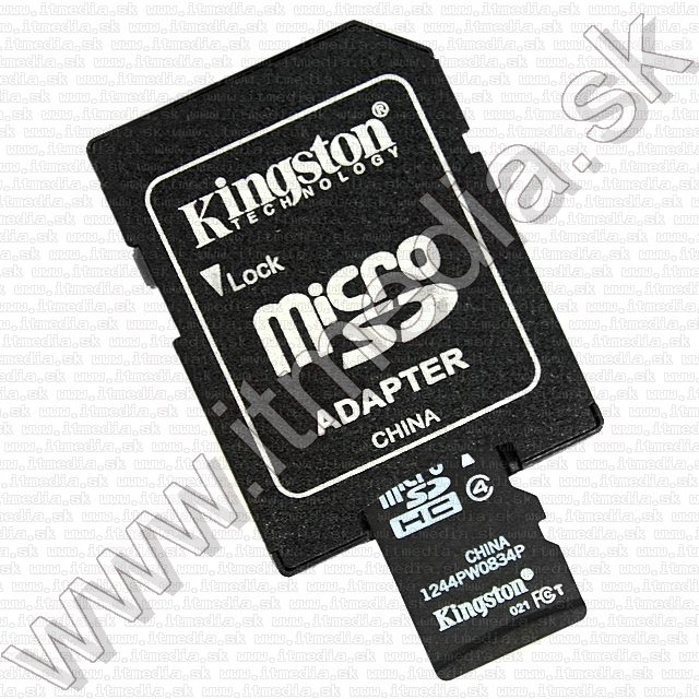 Image of Kingston microSD-HC card 4GB Class4 + adapter + Card Reader Mobility (IT8753)