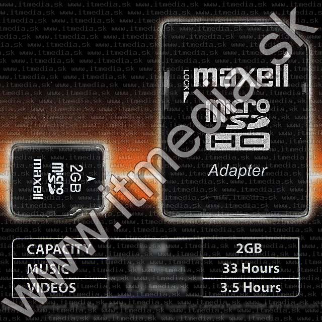 Image of Maxell _microSD_ Secure Digital card 2GB (IT7646)