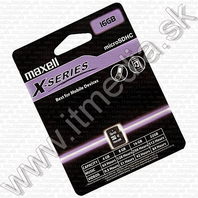 Image of Maxell microSD-HC kártya 16GB Class4 adapter nélkül! (IT9408)
