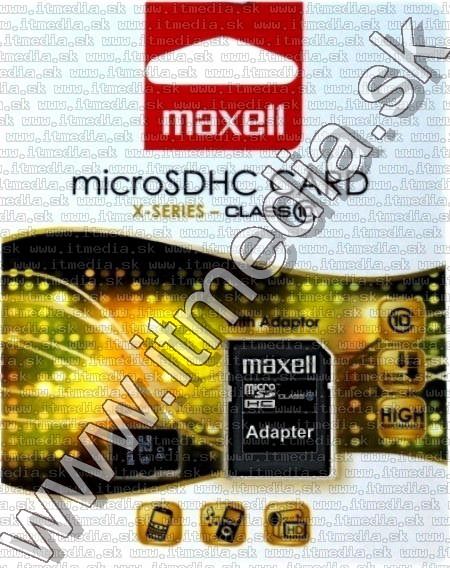 Maxell microSD-HC card 32GB *Class10* + adapter X-Series (IT9021) Image of Maxell microSD-HC card 32GB *Class10* + adapter X-Series (IT9021)