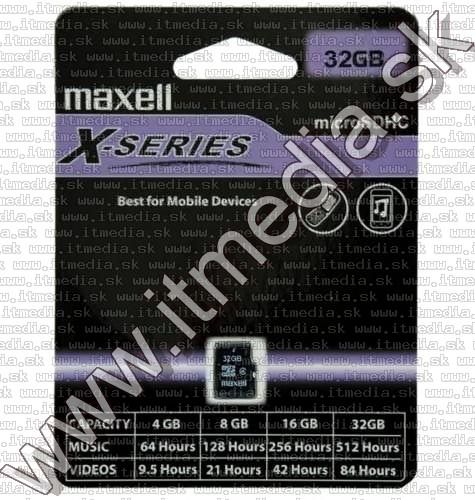 Image of Maxell microSD-HC kártya 32GB Class4 adapter nélkül! (IT11099)