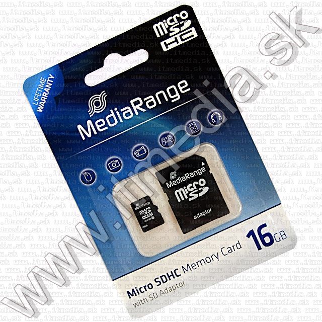Image of MediaRange microSD-HC card 16GB *Class 6* (IT9406)
