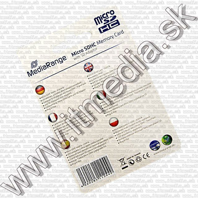 Image of MediaRange microSD-HC card 16GB *Class 6* (IT9406)
