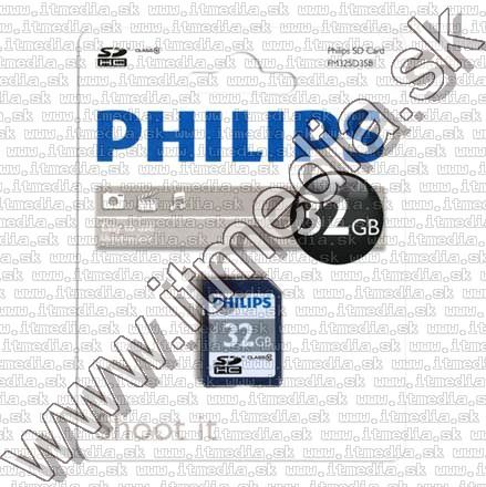Image of Philips Secure Digital (SD-HC) card, 32GB info! Class10 (IT7664)