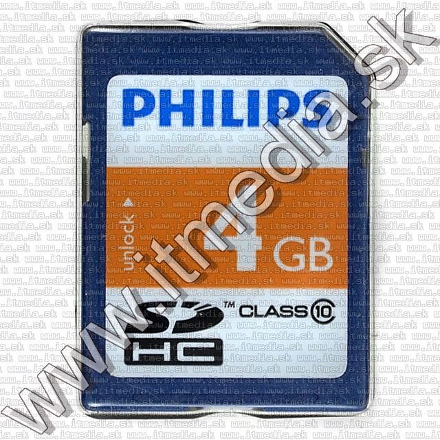 Image of Philips Secure Digital (SD-HC) card, 4GB info! Class10 (IT7527)