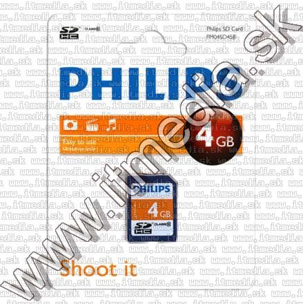 Image of Philips Secure Digital (SD-HC) card, 4GB info! Class10 (IT7527)