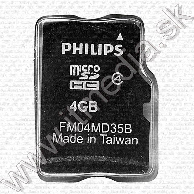 Image of Philips microSD-HC Secure Digital card 4GB INFO! (IT7634)