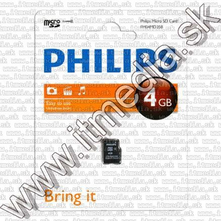 Image of Philips microSD-HC Secure Digital card 4GB INFO! (IT7634)