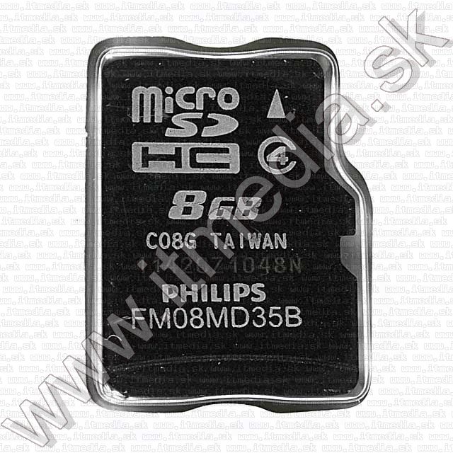 Image of Philips microSD-HC Secure Digital card 8GB INFO! (IT7633)