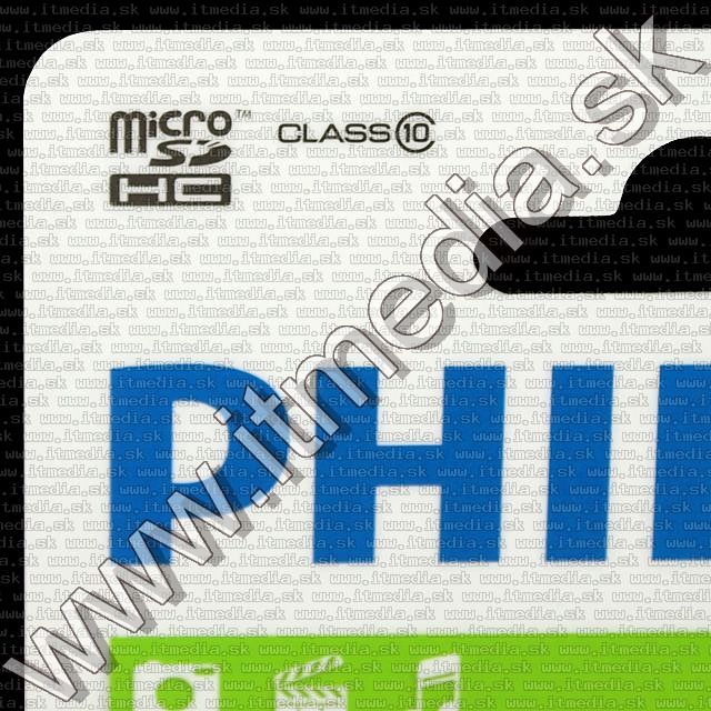 Image of Philips microSD-HC Secure Digital card 8GB +ADAPTER Class10 (IT8761)