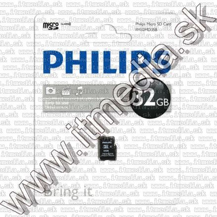 Image of Philips microSD-HC Secure Digital card 32GB INFO! (IT7635)