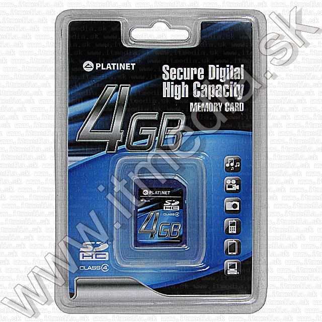 Image of Platinet _SD-HC_ card 4GB *Class4* *3 year* (IT7272)