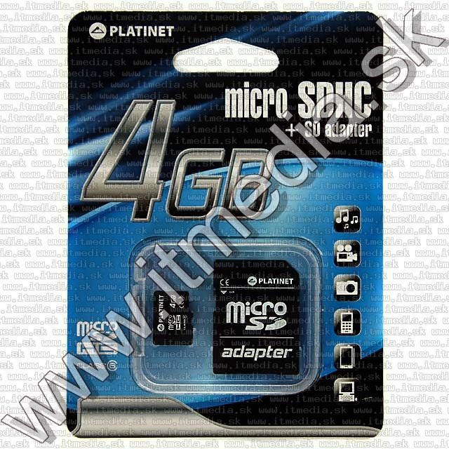 Image of Platinet _microSD-HC_ card 4GB *Class6* *3 year*(40721) (IT7722)